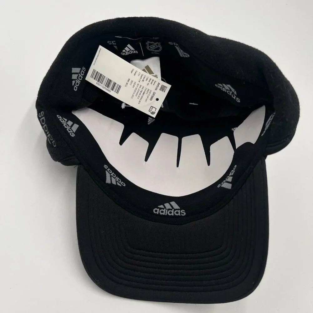 Adidas Unisex Black Toronto Maple Leafs Hockey Cold.Rdy‎ Ear Flap Hat Cap NWT